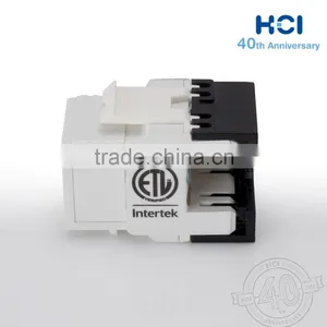 Network Solution RJ45 Super Cat6 UL 180 Degree Unshielded UTP Modular Keystone Jack thumbnail-2