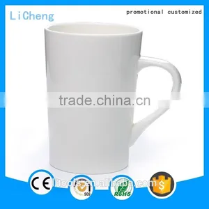 Novetly Design White Porcelain Cup and Mug Coffee Mug Cup Drinking Cup With Handle thumbnail-4