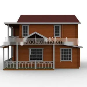 Two Floors Comfortable Wooden Prefabricated Home STW127 thumbnail-4