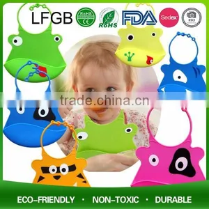 Cute Kids Kitchen Fabric Apron Lovely Child Pinafore / Silicone Baby Bib Comfortable And Keep Cloth Clean thumbnail-2