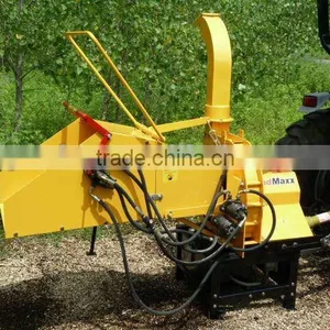 PTO Hydraulic Feeding Rolls Wood Chipper/shredder WC-8 Fit With Tractor, 8 Inch Diameter thumbnail-1