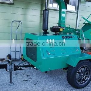 CE Approval Diesel Wood Chipper, Wood Shredder, 40HP Hydraulic Feeding Rolls thumbnail-3