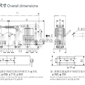 Crane YWZ12 Series Electric Hydraulic Drum Brake thumbnail-2