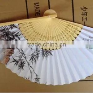 Handcrafted Folding Slik Bamboo Wedding/dance Fan.bamboo Fans thumbnail-4