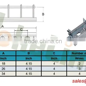 Carbon Steel Hot Dip Galvanized Secondary Rack Powerline Hardware thumbnail-1