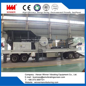 High Capacity Tire Type Mobile Crushing Station Plant thumbnail-2