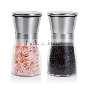 Stainless Steel Galss Salt and Pepper Grinder Set Salt and Pepper Shakers Shenzhen thumbnail-1