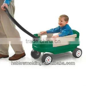 OEM Hollow Blow Molding Kids Custom Plastic HDPE 3wheels Wagons for Sale thumbnail-1