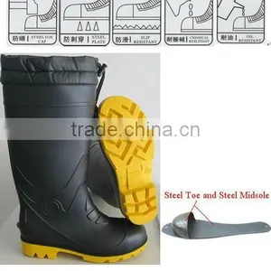 2015 Hot Rain Boots With Buckles and Braid Design thumbnail-4
