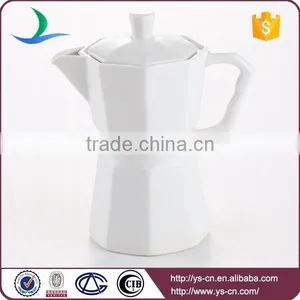 Wholesale Modern White Ceramic Tea Pot thumbnail-1
