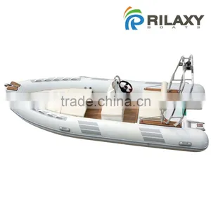Rigid Inflatable Fiberglass Pontoon Boat thumbnail-2