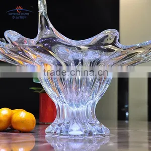 Hand Made Antique Glass Crystal Fruit Bowl thumbnail-2
