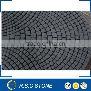 Nature Black Basalt Cube Paving Stone thumbnail-1
