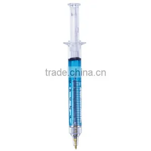 New Arrival Plastic Syring Ball Pen With Cloured Liquid thumbnail-2