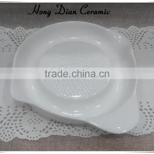 Food Contact Safe Ceramic Round Plate for Grinding,lemon Squeezer,ceramic Barbecue Plate Dishes,ceramic Plate for Barbecue thumbnail-1