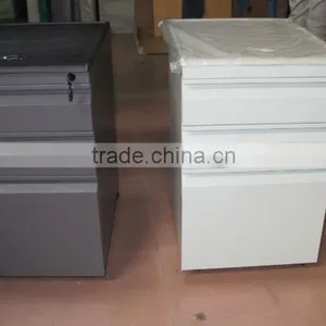 3 Drawers Metal Movable Cabinet Steel Mobile Pedestal With PVC Top thumbnail-4