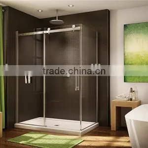 Aluminum Frame Shower Enclosures, Corner Glass Shower Enclosures thumbnail-5