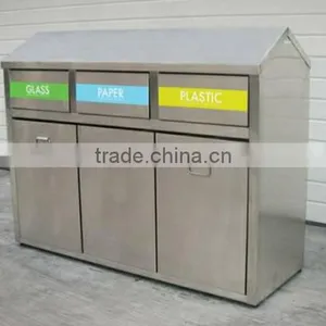 Arlau Outdoor Steel Environmental Protection Dustbin thumbnail-3