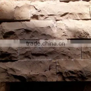 Yellow Limestone Mushroom Wall Decoration Stone thumbnail-1