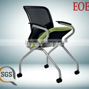 Foldable Metal Chairs Folding Chair Mesh Training Chair thumbnail-1