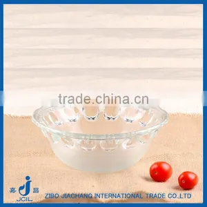 Apple Embossed Glass Fruit Sugar Salad Bowl thumbnail-1