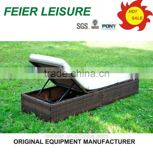 Plastic Sun Lounger Chair With Colorful Cushions thumbnail-1