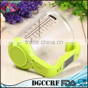 Reliable Factory Electronic Digital Kitchen Plastic Measuring Cup Scale With LCD Display thumbnail-2