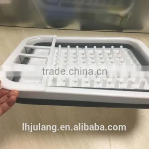 Plastic Collapisble Dish Rack / Plastic Foldable Dish Rack of Kitchen thumbnail-4