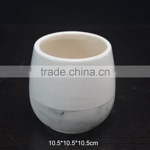 Ceramic Flower Pot With Stone Finished for Garden Decoration thumbnail-1