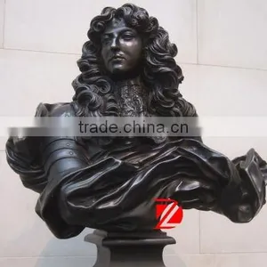 Bronze Louis XIV Bust Statues Garden Sculpture thumbnail-1