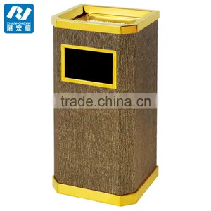 2017 Fashion Ground Ashtray Bin for Hotel Stainless Steel Coating Plated thumbnail-4