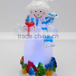 Acrylic Color Changing Snowman Led Light Decorations Supplier thumbnail-1