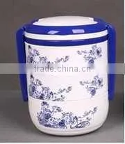 Portable Three Layers Round Lunch Box With Lock thumbnail-1