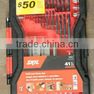 41PCS Drills & Bits Set(TWIST DRILL BITS/WOOD SPADE BIT/MASONRY DRILL BIT) thumbnail-1