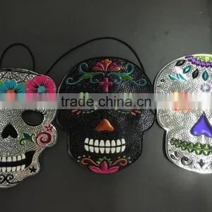2016 Trending Products Day Of The Dead Fancy Items Party Mask By Pu Leather Fabri thumbnail-1