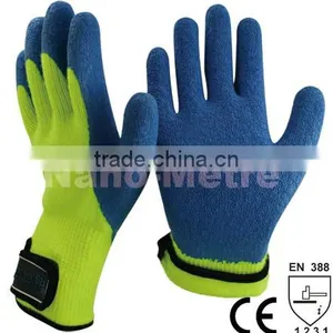 NMSAFETY 7 Gauge Acrylic Nappy Lining Coated Latex Crinkle Finish for Winter Gloves thumbnail-1