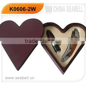 2 Pcs Wine Set in Wooden Box Wine Opener thumbnail-1
