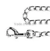 Durable Dog Choke Chain Pet Leash With Leather Leash,High Quality Dog Leash Choke Chain And Metal Chain Pet Leash thumbnail-4