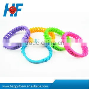Braided Silicone Bracelet /silicone Chain Arm Band thumbnail-1