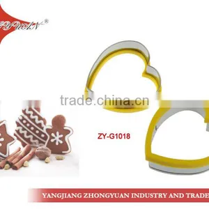 Classic Heart Shape Stainless Steel Cookie Cutter With TPR Grip thumbnail-1