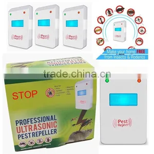Amazon Hotsale Style Pest Repeller (Ultrasonic + Electromagnetic + Nightlight) thumbnail-2
