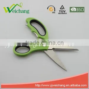 WCA902 Soft Grip Scissors Heavy Duty Checkered Chef Multifunction Kitchen Scissors Shears thumbnail-2
