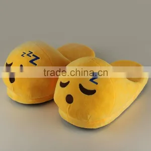 Hot Sale Plush Emoji Slippers, Unisex Adult Winter Warm House Shoes, One Size Fits Most thumbnail-2