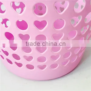Heart Shape Hollow-out Laundry Basket thumbnail-6