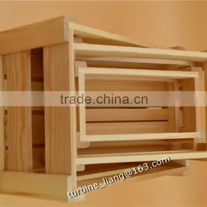 Large Natural Wood Box or Wooden Crate thumbnail-5