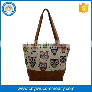 European Style Cotton Jute Cotton Tote Bag thumbnail-1