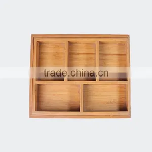 Home Bamboo Wood Storage Box Organizer thumbnail-2