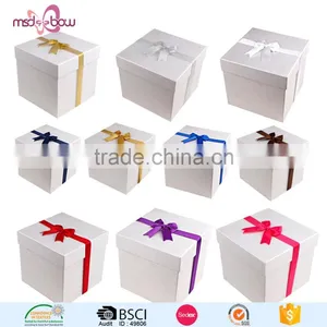 Christmas Gift Wrapping Colorful Satin Ribbon Bow With Elastic Loop thumbnail-2