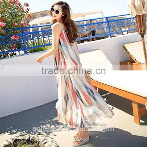 2017 Summer New Style Woman Sexy Beach Dress Long Dress Women Maxi thumbnail-4