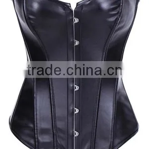 Manufacture Price Womens Leather Waist Trainer Corset/Bustiers for Weight Loss thumbnail-2